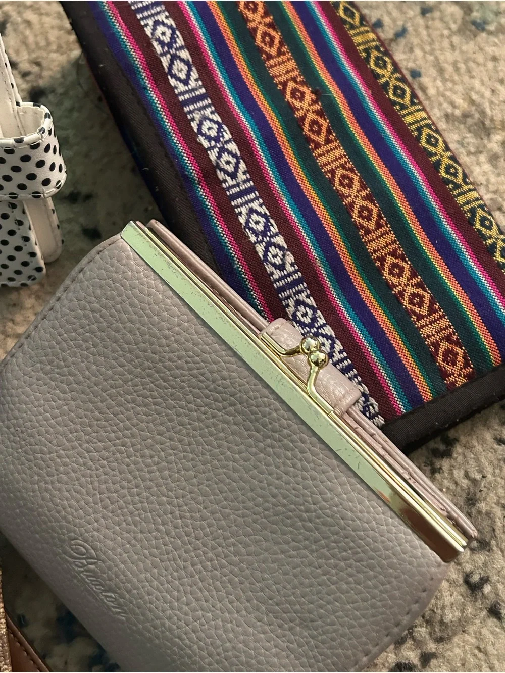 Travel wristlet lot with many different pouches, wallets & dry bags